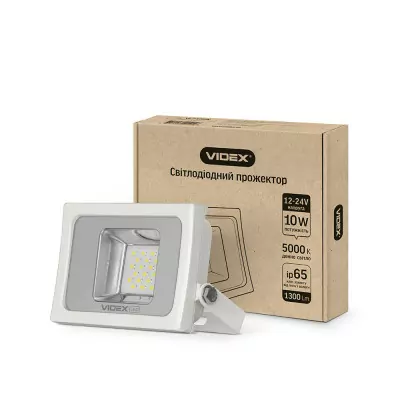 Прожектор VIDEX 10W 5000K 12-24V White (VL-F105W-12V)