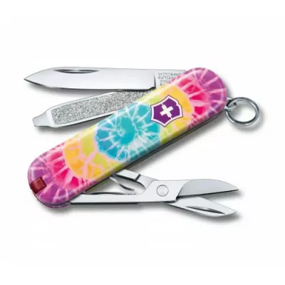 Складной нож-брелок Victorinox Classic Limited Edition 2021&quot; Tie Dye &quot; (0.6223.L2103)