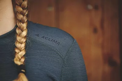 Термокофта женская Aclima StreamWool 400 Crew Neck Green Gables XL  