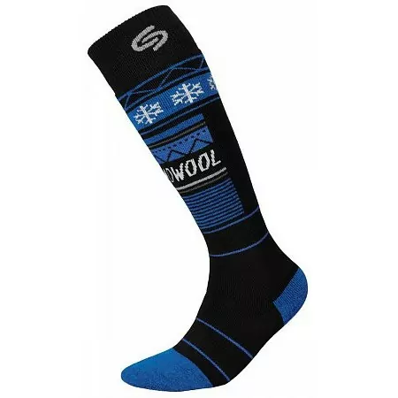 Термоноски InMove Ski Deodorant Thermowool Черный с синим, 41-43  