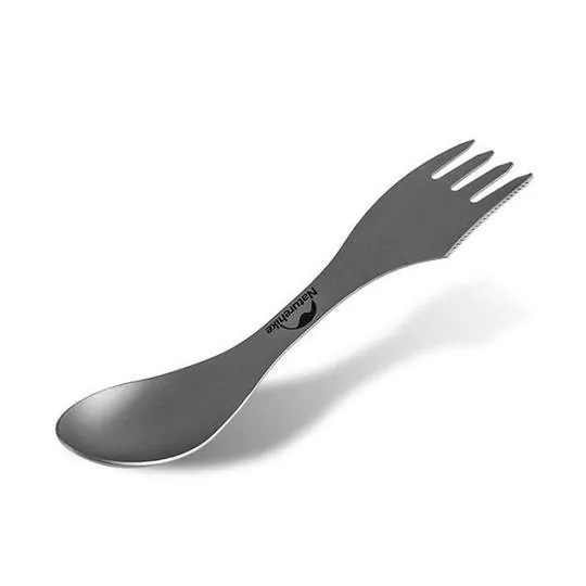 Ложка-вилка Naturehike Titanium NH19T012, алюминий 