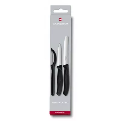 Набор кухонный Victorinox SwissClassic Paring Set 3шт с черной ручкой (6.7113.31)