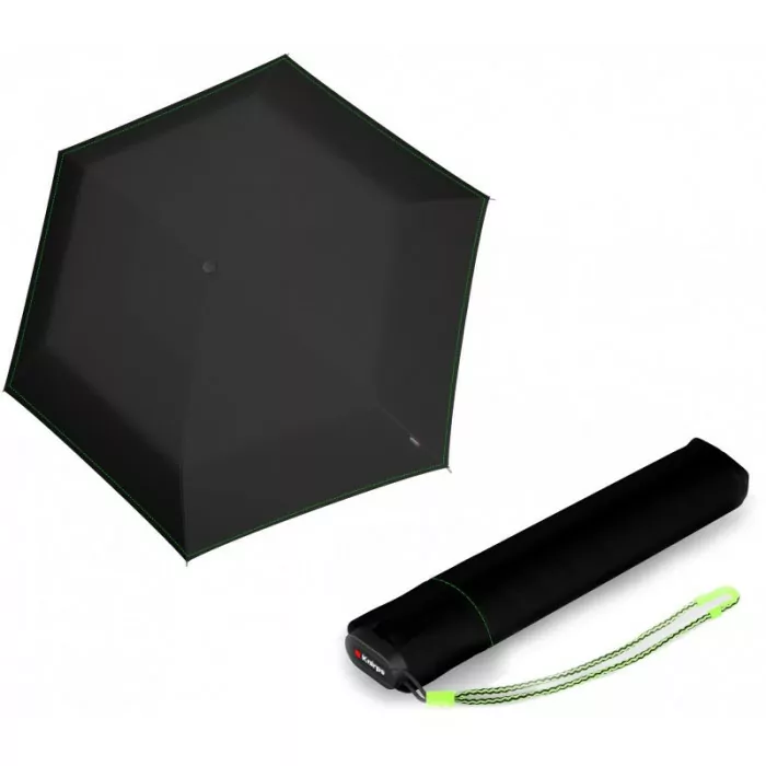 Зонт Knirps US.050 Neon Black Мех/Складной/6спиц /D90x21см 