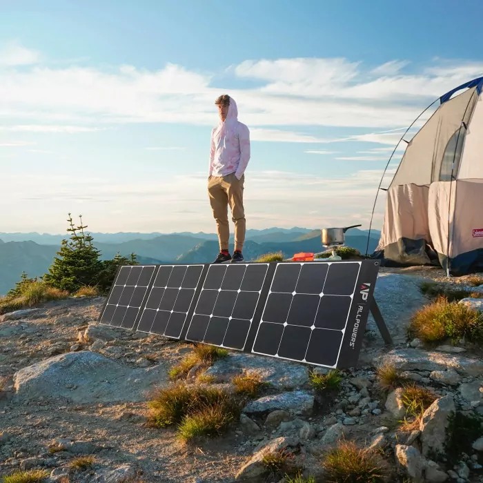 Солнечная панель ALLPOWERS портативная 120W, монокристаллическая  