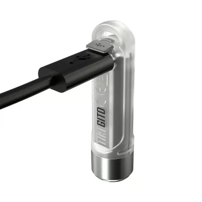 Фонарь наключный Nitecore TIKI GITD (Osram P8 + UV, 300 люмен, 7 режимов, USB), люминесцентный  