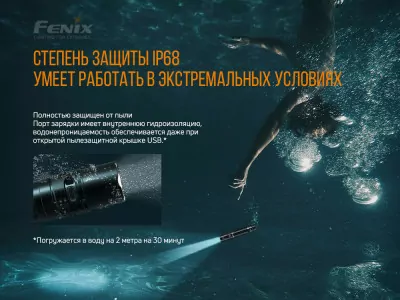 Карманный фонарь Fenix PD36R, 1600 люмен  