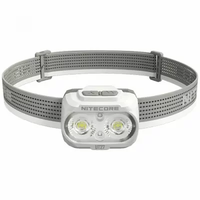 Налобный фонарь Nitecore UT27 PRO 2024 (2x NiteLab UHE LED, 800 люмен, 4 режима, 3xAAA, HLB1500), белый