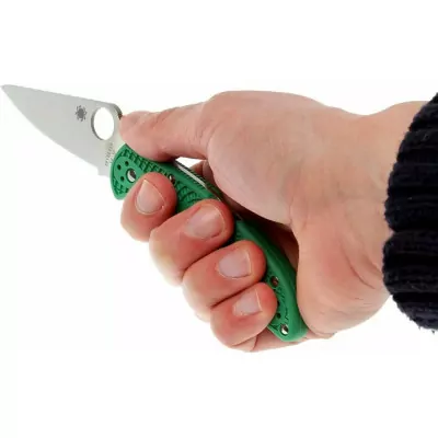 Нож Spyderco Delica 4 Flat Ground (C11FPGR)  