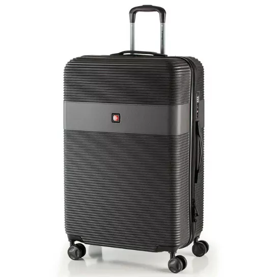 Чемодан Swissbrand Cairo (L) Black (SWB_LHCAI001L) 