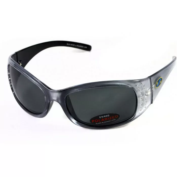 Очки BluWater Biscayene Silver Polarized (gray) черные  