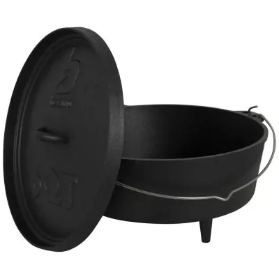 Котел с крышкой Bo-Camp Dutch Oven Cast Iron 31 cm/5 L Black (2122410)