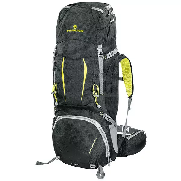 Рюкзак Ferrino Overland 65+10 (черный/желтый)  