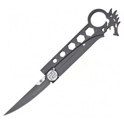 Нож Artisan Dragon Grey AUS-8, Steel Handle