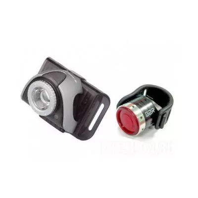 Набор велофонарей Led Lenser B5R(серый) + B2R(Красный)