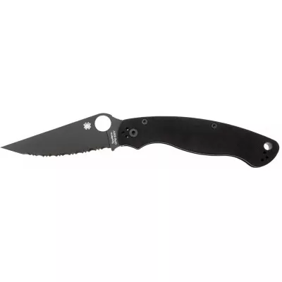 Нож Spyderco Military 2 Black Blade, CPM S30V, G-10 black