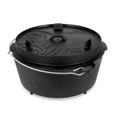 Казан-жаровня чугунная Petromax Dutch Oven ft18 на ножках 16,1 л