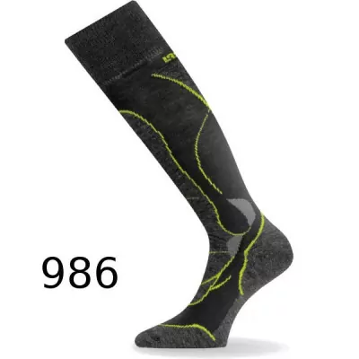 Термоноски для лыж Lasting STW 986 черные, L
