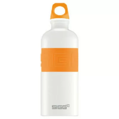 Бутылка для воды SIGG CYD Pure White Touch, 0.6 л (оранжевая)