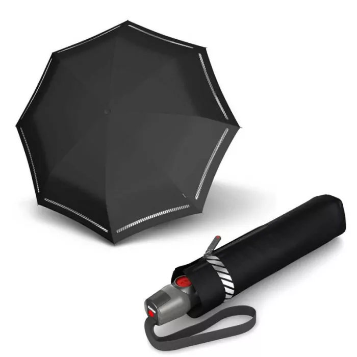 Зонт Knirps T.200 Reflective Solid Авто/Складной/8спиц /D99x28см 