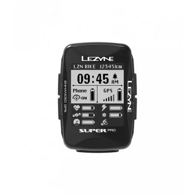 Компьютер Lezyne SUPER PRO GPS Y13 черный