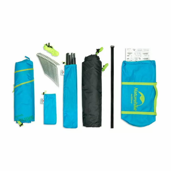 Палатка четырехместная Naturehike P-Series NH18Z044-P, 210T / 65D, зеленый  