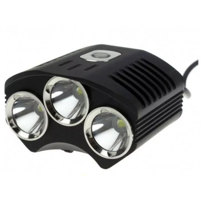 Велофара TrustFire TR-D009 (3xCree XM-L, 2100 люмен, 4 режима, 4x18650 - 8.4V)  