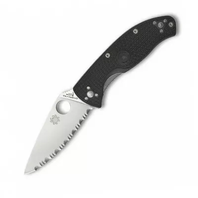 Нож Spyderco Tenacious FRN серрейтор (C122SBK)
