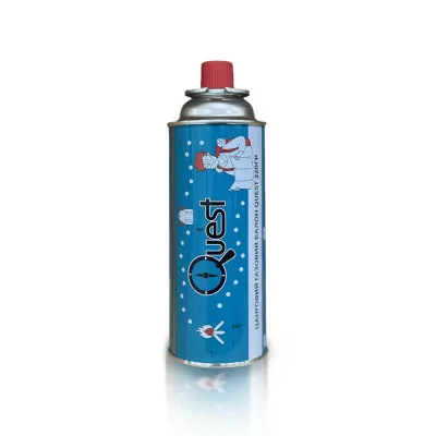 Газовый баллон цанговый бутановый Quest, 220гр