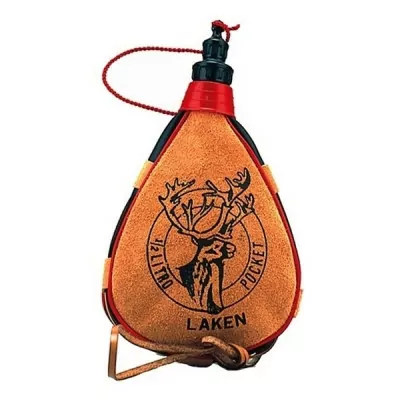 Фляга Laken Leather canteen 2 L straight form