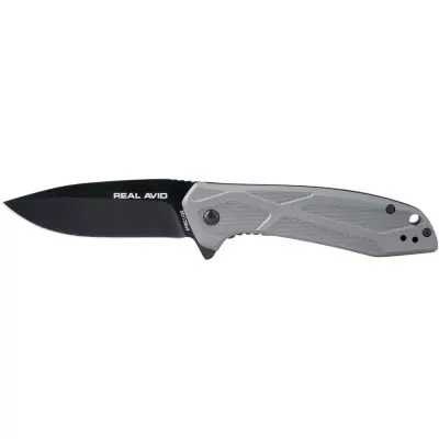 Нож Real Avid RAV-2, Black Oxide, Aluminum grey