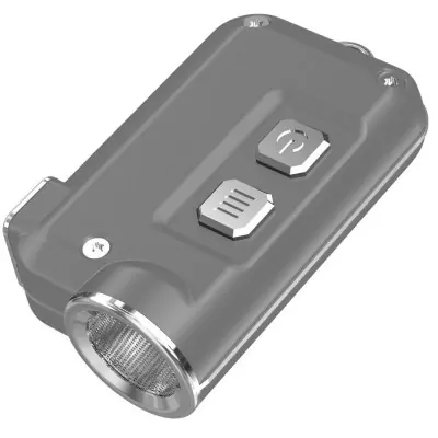 Фонарь-брелок Nitecore Tini, серебристый, 380 люмен