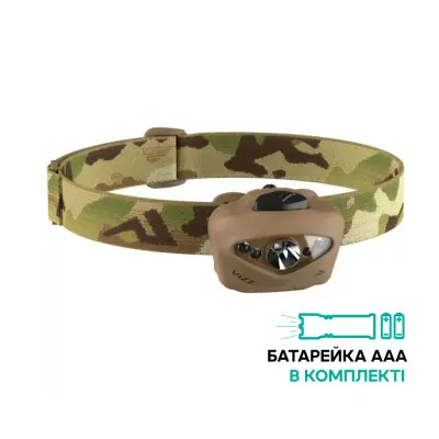 Фонарь налобный Princeton Tec Vizz RGB, 550 Lumens multicam