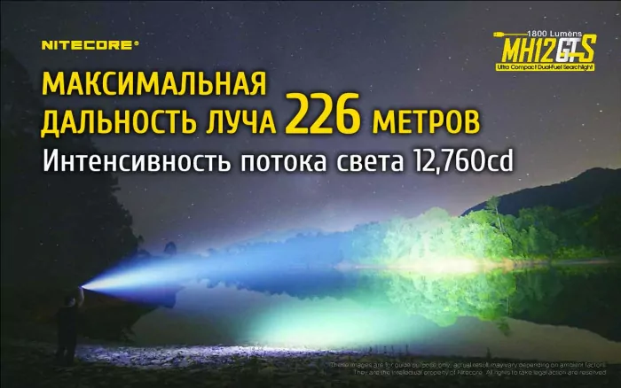 Фонарь Nitecore MH12GTS  