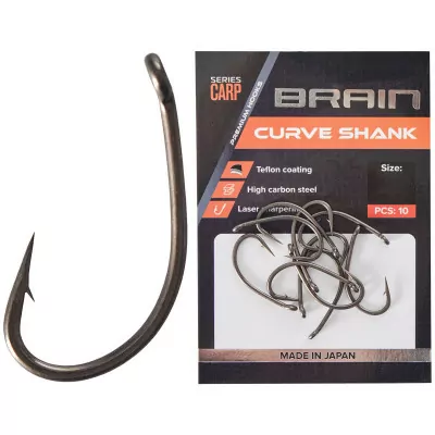 Крючок Brain Curve Shank 01, 8 шт/уп  