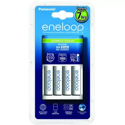 Зарядное устройство Panasonic Basic BQ-CC18 + 4 Eneloop AA 1900 mAh (K-KJ18MCC40E)  