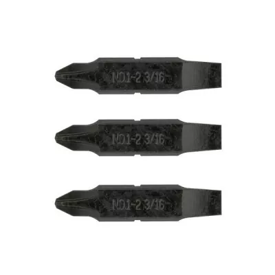 Набор Leatherman из трёх двусторонних бит: отвертка №1-№2, крестовая Phillips и плоскя 3/16&quot;