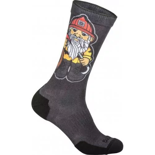 Носки 5.11 Tactical Sock&Awe Crew Fire Gnome, черные, M (10041AG)  