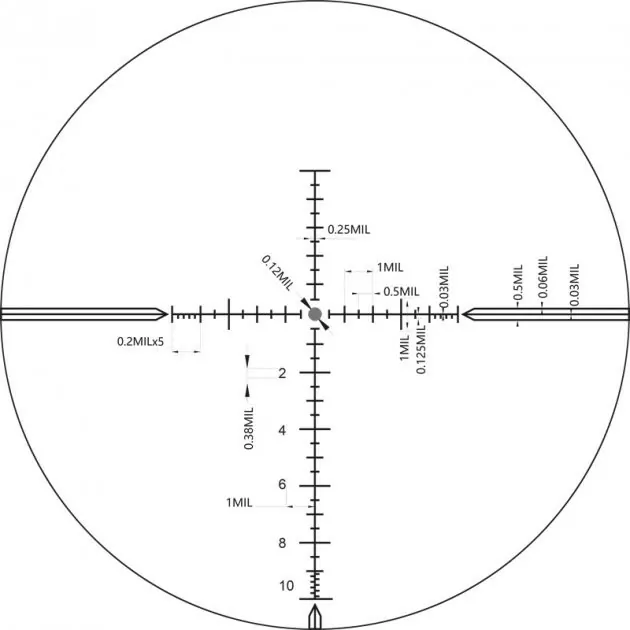 Прицел оптический XD Precision Black-LR, 4-24x50 IR, MPX1, F1  
