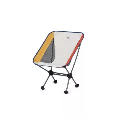 Стул складной Naturehike Moon YL08 NH20JJ027, 600D Oxford / алюминий, бело-оранжевый
