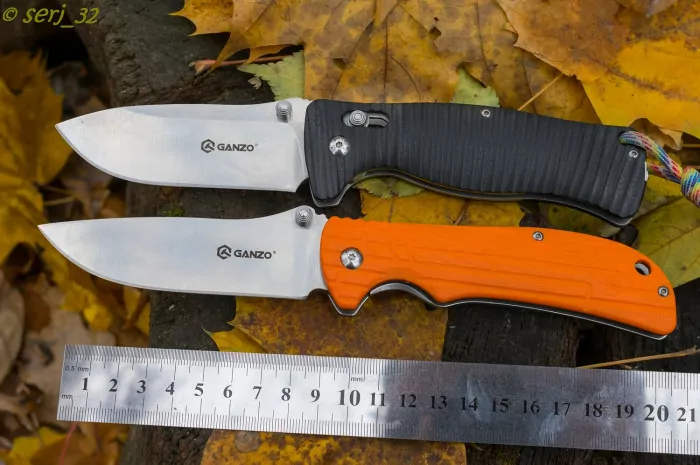 Нож Ganzo G723M, оранжевый  