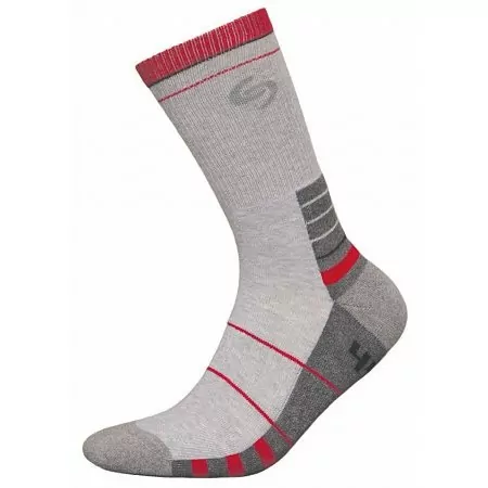Термоноски InMove Sport Deodorant Серый с красным, 44-46  
