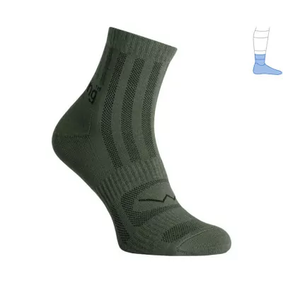 Трекинговые носки Protector ShortLight летние зеленые S 36-39