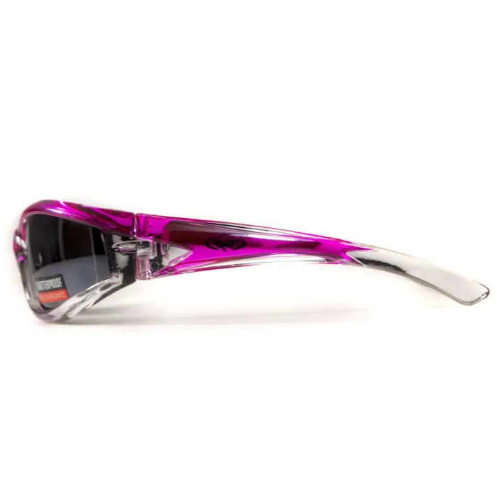 Очки Global Vision FlashPoint Pink зеркальные черные  