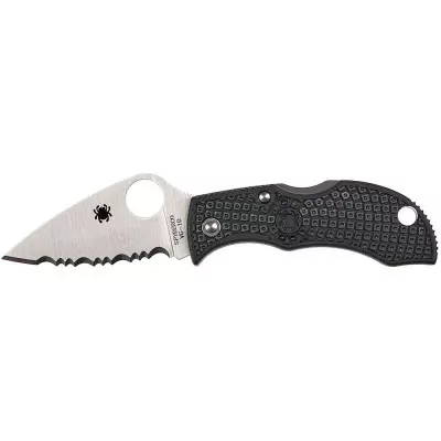 Нож Spyderco Manbug Lightweight Leaf серрейтор black (MBKLFS)