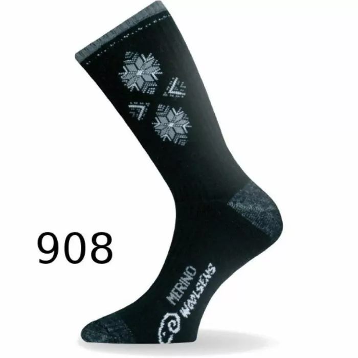 Термоноски для лыж Lasting SCK 908 черный, M  