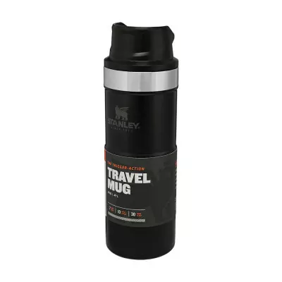 Термочашка Stanley Classic Trigger-action Matte Black 0.47 л  