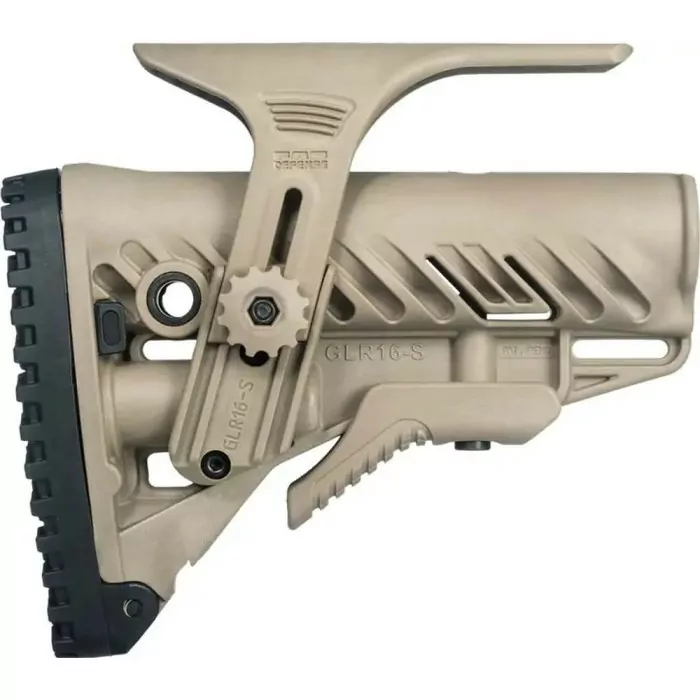 Приклад FAB Defense GLR-16 CP с регулируемой щекой для AR15/M16. Tan  