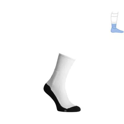 Компрессионные носки защитные демисезонные Protector MidDry+ черно-белые S 36-39  