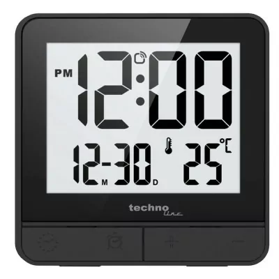 Часы настольные Technoline WT375 Black (WT375)  