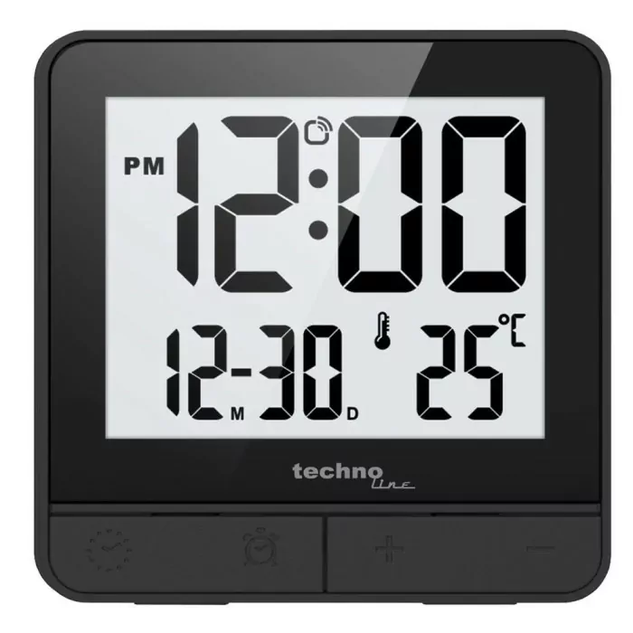 Часы настольные Technoline WT375 Black (WT375)  